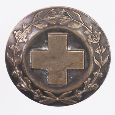 Brosch, sjuksköterska, Sporrong år 1970, Ø30mm, silver Vikt: 13,4 g