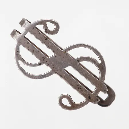 Sedelklämma, 45mm, bredd: 25mm, Sterling silver 925/1000 Vikt: 6 g