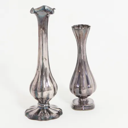 Vas 13cm, I9=1959, CGH, Vas 17cm, importstämpel, bottenfyllda, Sterling silver, 925/1000  Vikt: 134,4 g