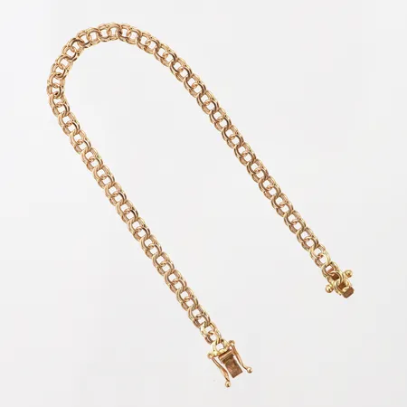 Armband Bismarck, 16cm, bredd: 3mm, 18K Vikt: 4,7 g