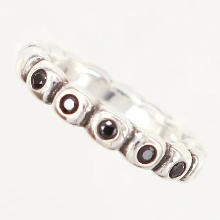 Ring, ALE Pandora med stenar, stl 16¾, bredd: 3,9mm, silver 925/1000 Vikt: 4,9 g