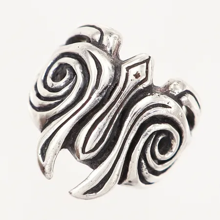 Ring, stl 18, bredd: 23mm, silver 925/1000 Vikt: 23,2 g