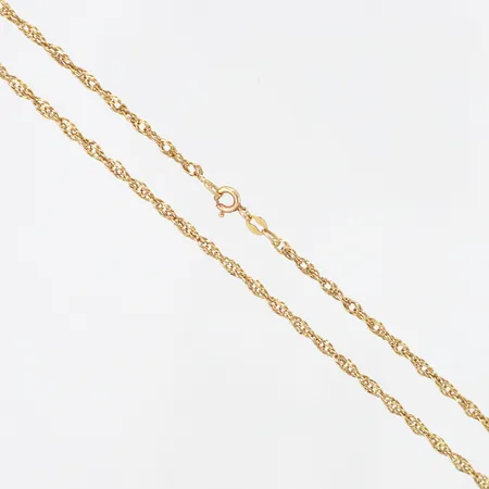 Kedja Singapore, 52cm, bredd: 2,5mm, 14K Vikt: 4,9 g