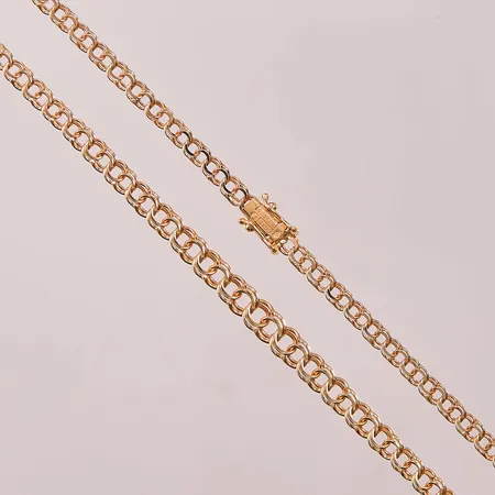 Collier Bismarck, 45cm, bredd:3-5mm, 18K 11,6g.