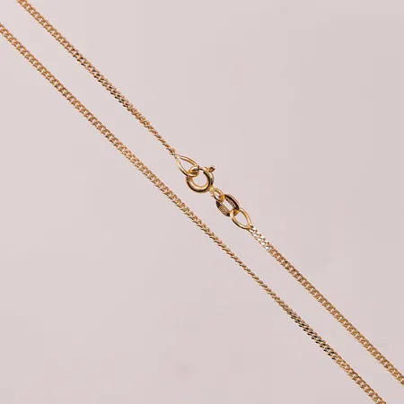 Kedja, 38cm, bredd:1mm, 18K 2,0g.
