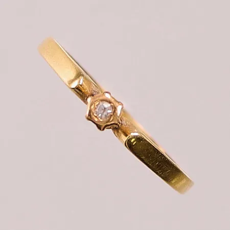 Ring, Ø16½, diamant ca 0,02ct, 18K 1,2g.
