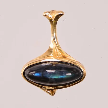 Hänge, spektrolit, 22x17mm, 18K 4,5g.