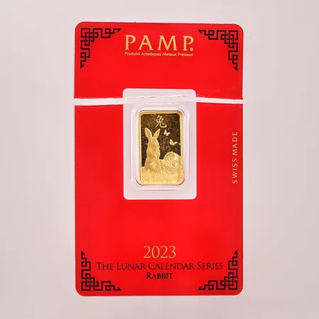 Guldtacka PAMP, The Lunar Calendar 2023 - Rabbit, bruten etui, snr:C016745, 24K 5g.