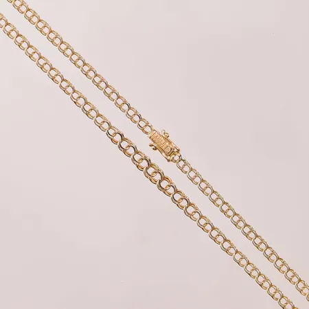 Collier Bismarck, 44cm, bredd:3-5mm, 18K 7,7g.