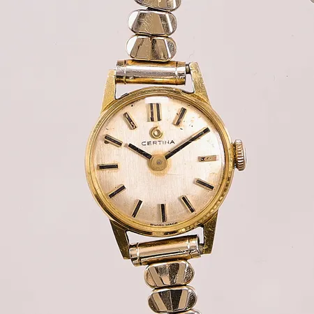 Damur Certina 18K, 18mm, manuell, går ej, boettnr: 639546.