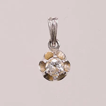 Hänge, diamant 0,25ct enligt gravyr, 10x7mm, Alton, vitguld 18K 0,9g Vikt: 0,9 g