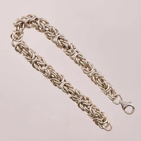 Armband kejsarlänk, 19,5cm, bredd:7mm, 925/1000 Silver 31,1g.