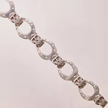 Armband "hästsko", 19cm, bredd:25mm, Argentina, 925/1000 Silver 56,2g.