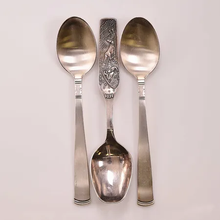 3 Skedar, 15cm,  830/1000 Silver 76,0g.