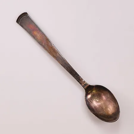 1 Kaffesked, 12cm, 830/1000 Silver 14,1g.