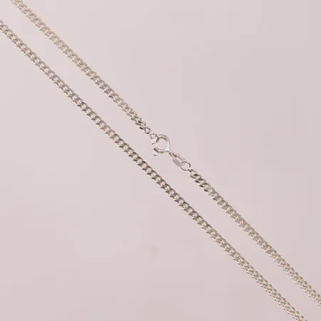 Kedja pansar, 60cm, bredd:3mm, 925/1000 Silver 11,9g.