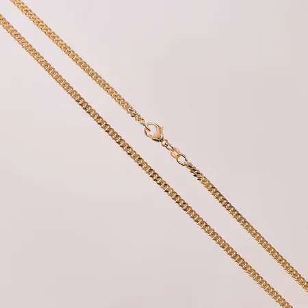 Kedja pansar, 50cm, bredd:3mm, Balestra, 18K 18,4g.