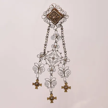 Brosch, 13mm, 830/1000 Silver 13,5g.