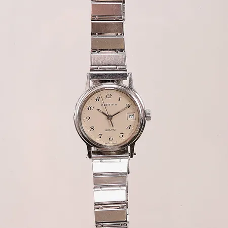 Damur Certina, 23mm, stål, quartz, går ej.