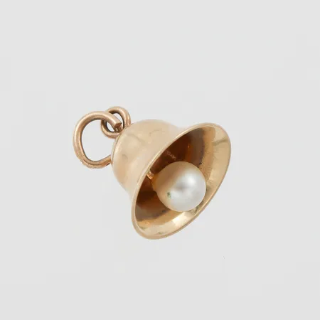 Hänge med pärla "Pingla", höjd med ögla 13 mm, 18k. Vikt: 0,9 g