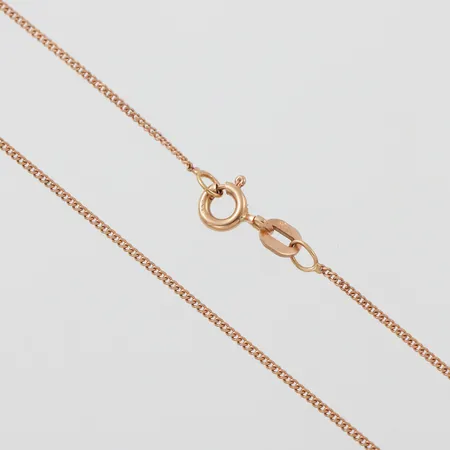 Collier Pansar, Guldfynd AB, längd ca 35.5 cm, bredd 0.95 mm, 18k. Vikt: 1,5 g
