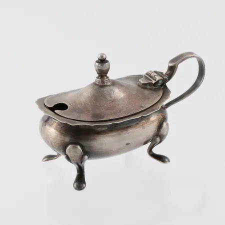 Senapskar, Barker Ellis & Co Birmingham England, längd ca 8 cm, silver 925/1000. Vikt: 45,6 g