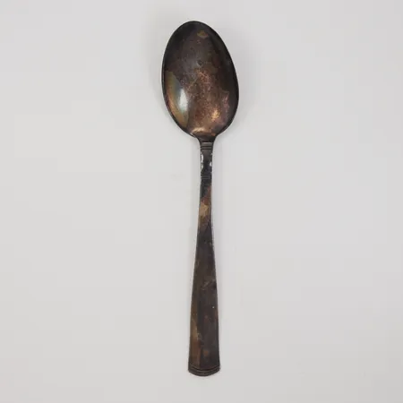 Bordssked, Rosenholm, 18cm, böjd, 830/1000 silver Vikt: 37,4 g
