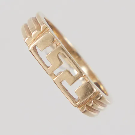 Ring stl 18, bredd 2,8-5,2mm, 14K Vikt: 3,4 g
