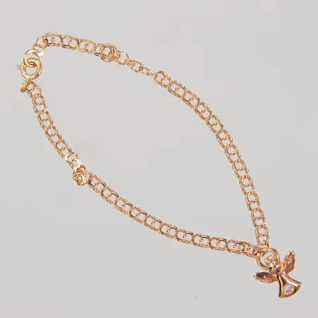 Armband  Bismarck, 16cm, bredd 2,9mm, ett berlock, en tom ögla för berlock, 18K Vikt: 2,3 g