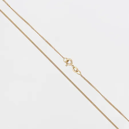 Kedja, Pansar, GFAB och Balestra, längd: 38 cm, bredd: 1,2 mm, 18K guld. Vikt: 2,4 g