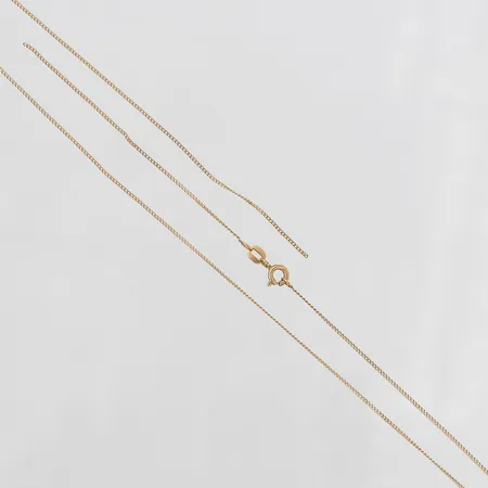 Kedja, Pansar, längd: 48,5cm, bredd: 1 mm, defekt/av, 18K guld. Vikt: 1,6 g