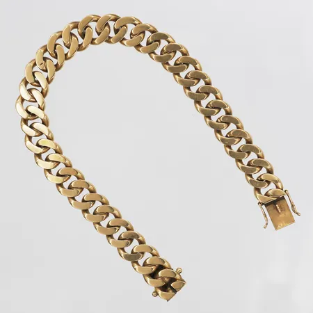 Armband, Pansar, Anetoft & Persson Guldsmedsfirma, Stockholm år 1964, längd: 19,5 cm, bredd: 9,5 mm, 18K guld. Vikt: 45,2 g
