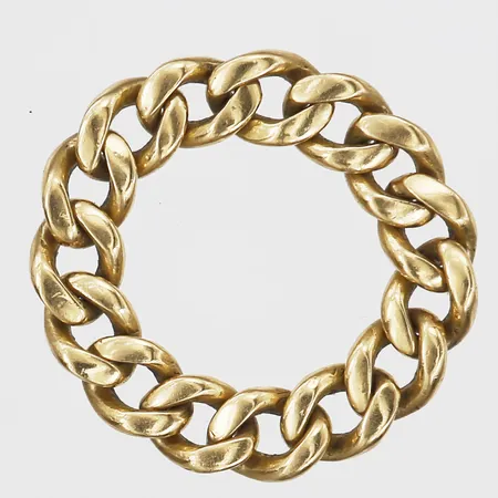 Ring, Pansarlänk, ledad, stl: 18½, 18K guld Vikt: 7 g
