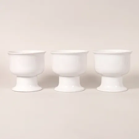 3st Pokaler, Signe Persson-Melin för Boda Nova, "Multipot", höjd 10,5cm, Ø10,5cm, porslin Skickas med paket.