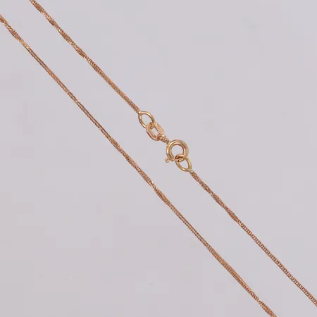 Kedja, längd 38cm, bredd 1,5mm, GFAB, 18K Vikt: 1,8 g