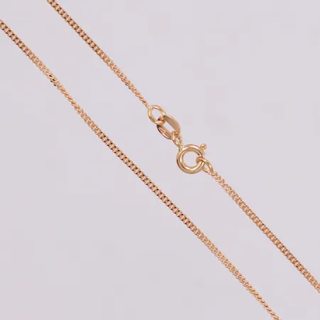 Kedja, Pansar, längd 38cm, bredd 1,1mm, 18K Vikt: 2,4 g