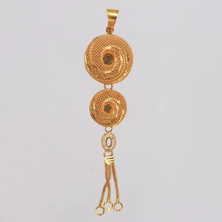 Hänge, längd 82mm, bredd 19,2mm, 21K Vikt: 4,5 g