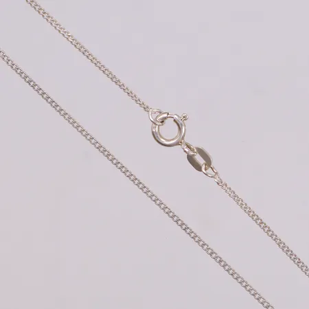 Kedja Pansar, längd 44cm, bredd 1mm, GFAB, 925/1000 silver Vikt: 1,8 g