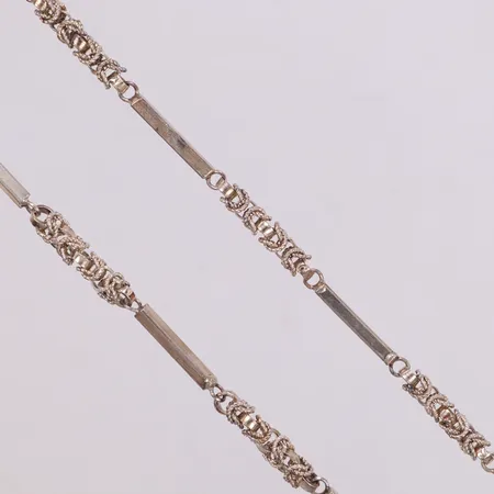 Collier, längd 79cm, bredd 5,0mm, metallås, 925/1000 silver Vikt: 53,4 g