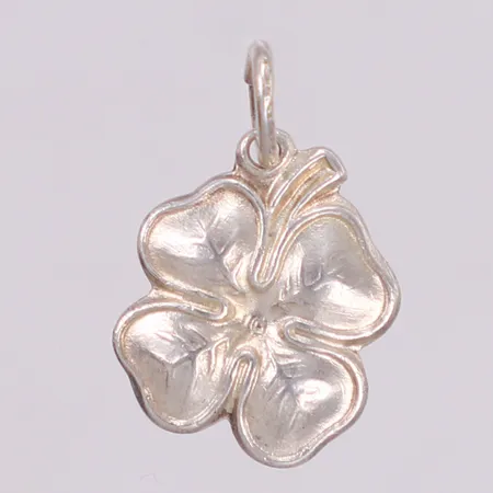 Hänge, fyrklöver, 12x19mm, 925/1000 silver Vikt: 1,2 g