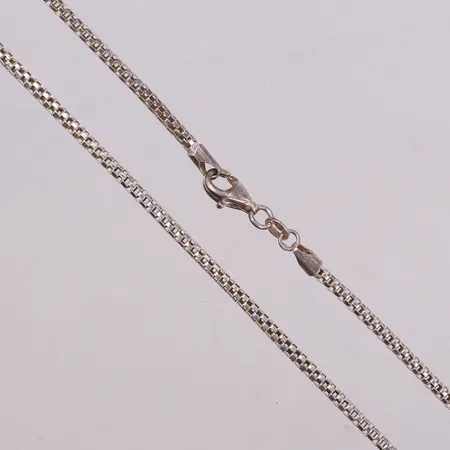 Collier, längd 42cm, bredd 3mm, 925/1000 silver Vikt: 7,9 g