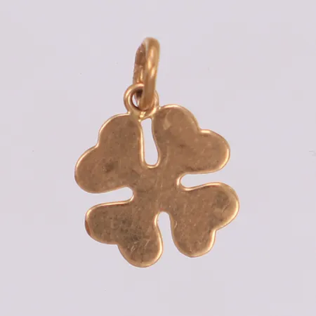 Hänge, fyrklöver, längd 14,2mm, G. Dahlgren & co, Malmö, 18K Vikt: 0,5 g