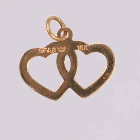 Hänge, längd 13,8mm, bredd 14,7mm, 18K Vikt: 0 g