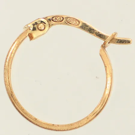 Ett udda örhänge, Ø13,7mm, bredd 3,6mm, 14K Vikt: 0,6 g