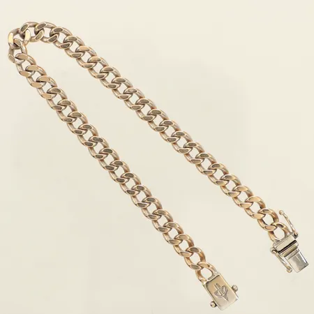 Armband Pansar, längd 18,5cm, bredd 5,6mm, Balestra, vitguld, behov av omrodiering, 18K  Vikt: 19,4 g