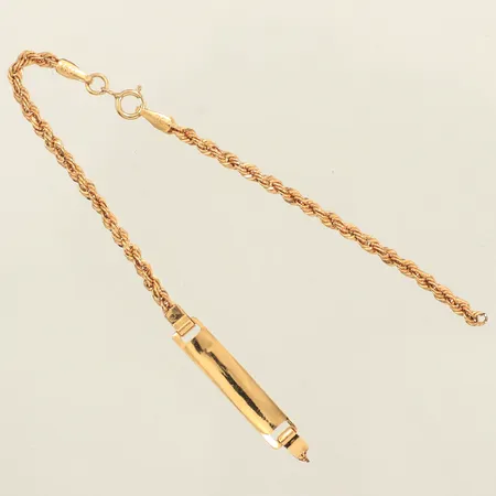 Armband Cordell, trasigt, längd 14,5cm, bredd 2,2-4,6mm, 18K  Vikt: 1,5 g