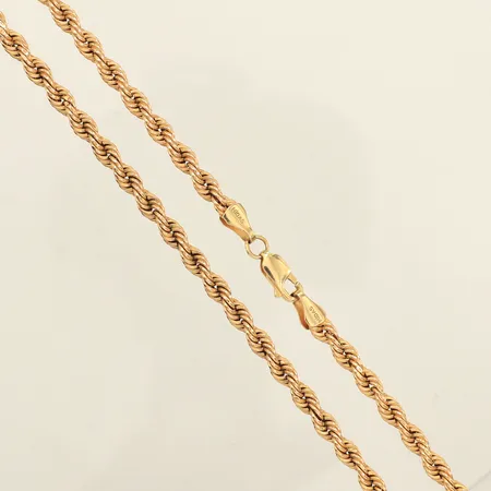 Kedja Cordell, längd 58cm, bredd 4,3mm, smärre bucklor, 14K  Vikt: 10,9 g