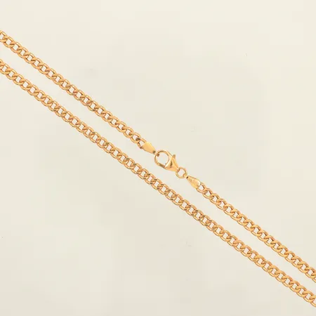 Kedja Pansar, längd 45,5cm, bredd 2,9mm, GHA, 18K Vikt: 4,6 g