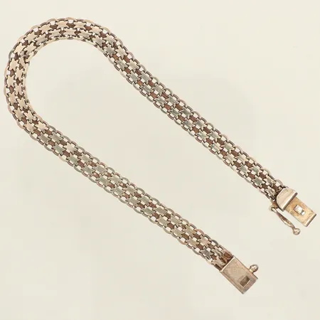 Armband X-länk, längd 18cm, bredd 5,8mm, 925/1000 silver  Vikt: 6,8 g
