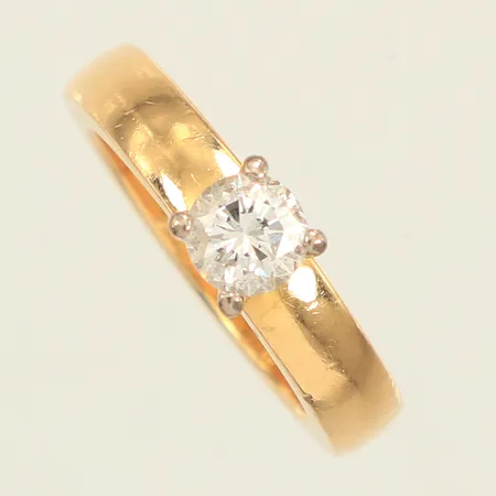 Ring, diamant ca0,62ct, stl 16¾, bredd 4,1mm, Juvelerare David Harper, år 2004, 18K Vikt: 8,8 g